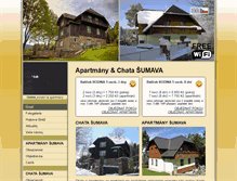 Tablet Screenshot of chatasumava.cz